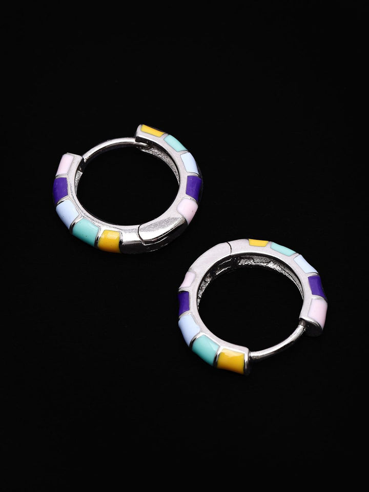 Subang Gelung Bersalut Rhodium PANASH 925 Sterling Silver