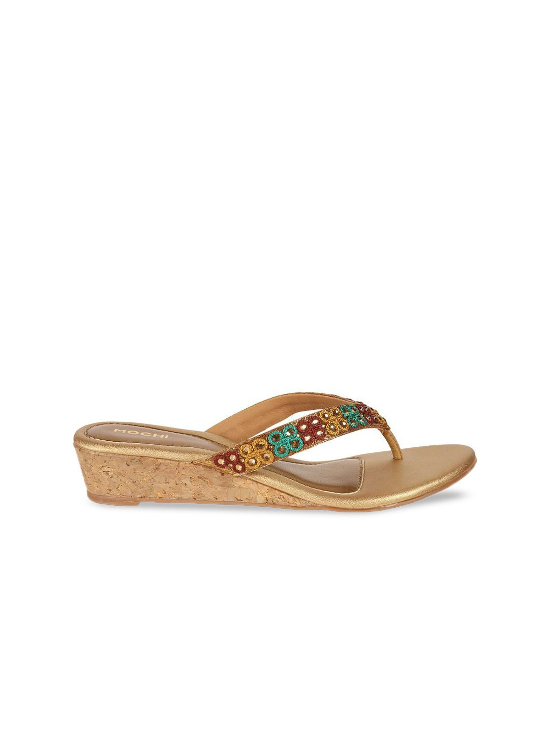 Mochi Women Embellished Wedge Heel Sandals