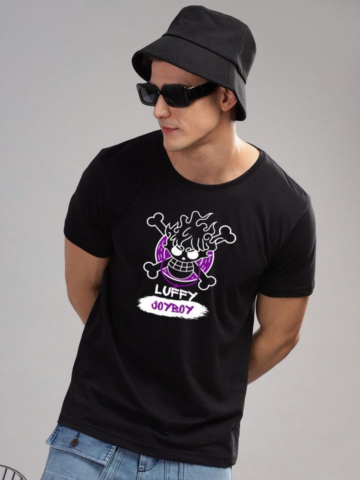 ADRO Men Printed Applique T-shirt