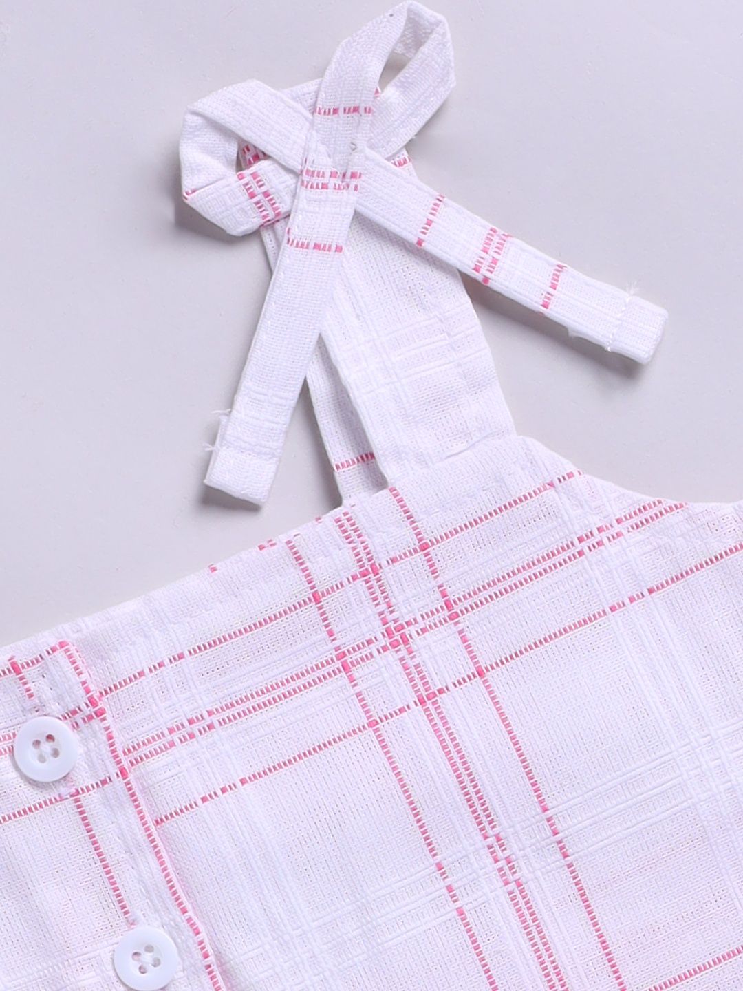 Moms Love Infant Girls Cotton Checked Top with Shorts