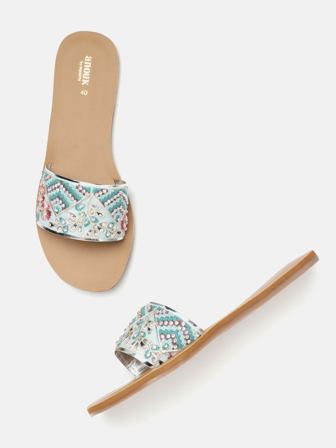 Anouk Women Embellished Open Toe Flats