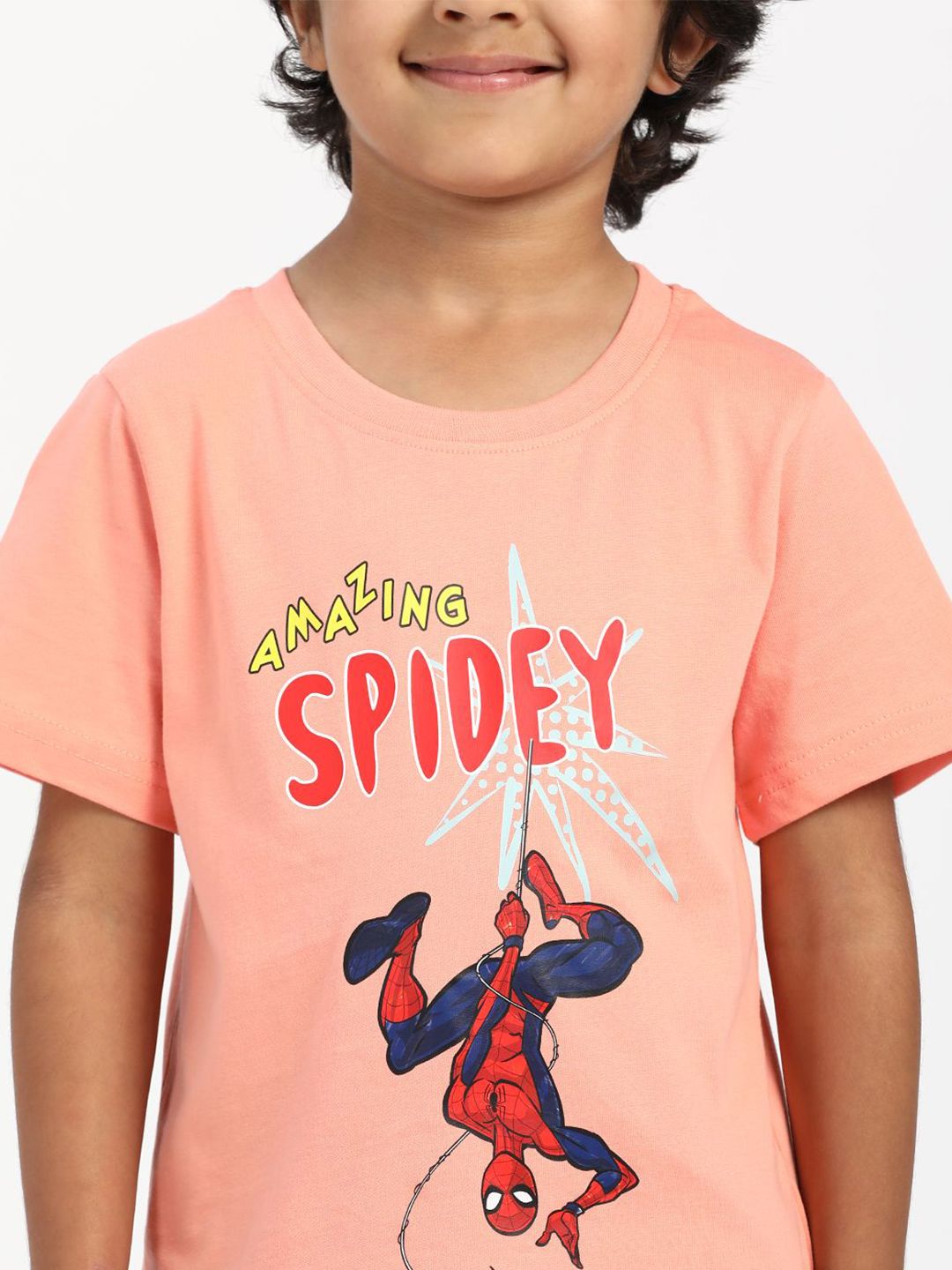Nauti Nati Boys Graphic Printed Round Neck Cotton T-Shirt