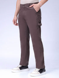 The Indian Garage Co Men Cotton Mid-Rise Cargos Trousers