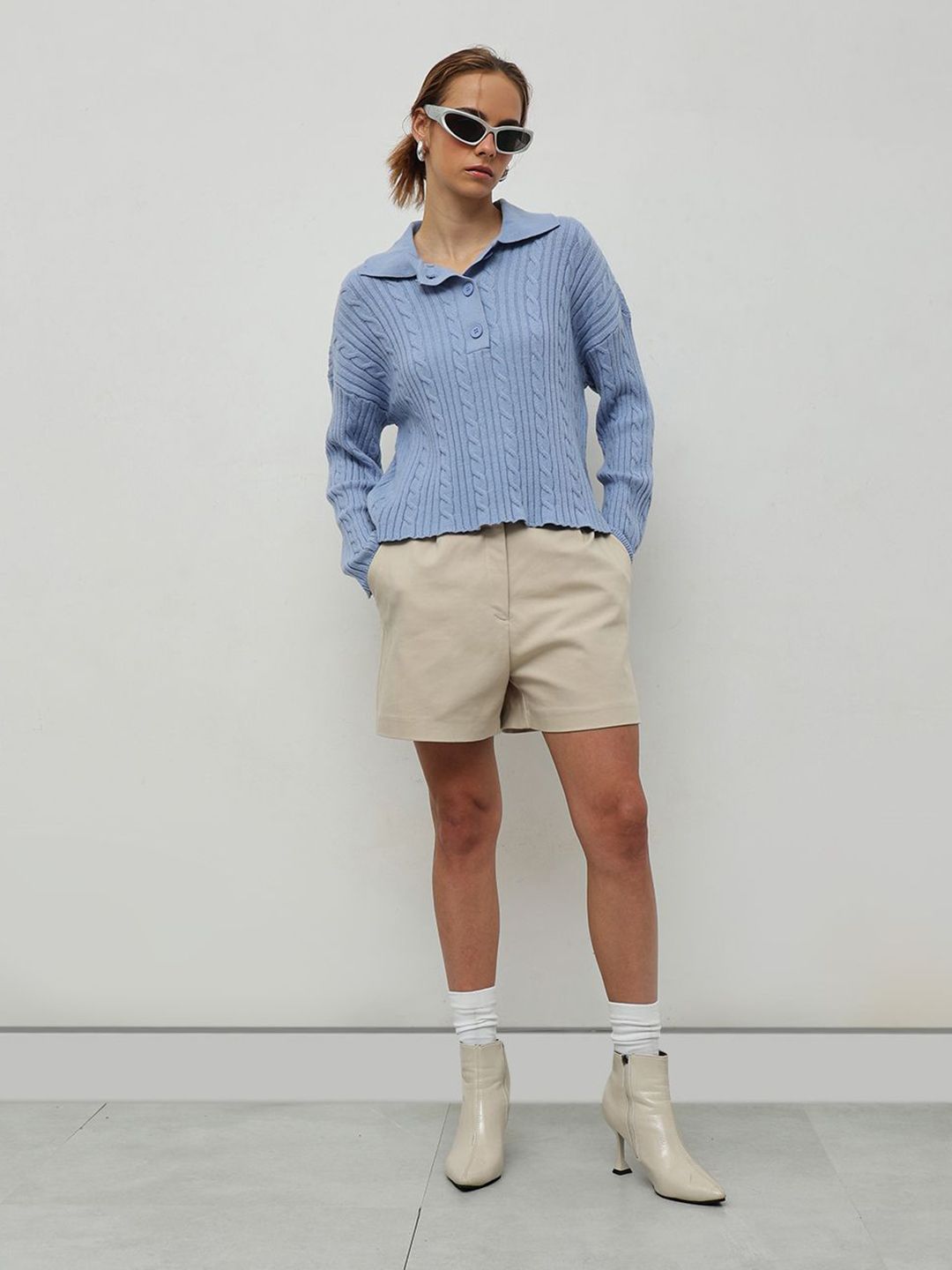 STREET 9 Women Cable Knit Pullover