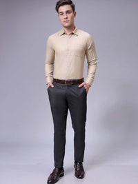 The Indian Garage Co. X Luxe Men Slim Fit Cutaway Collar Solid Formal Shirt