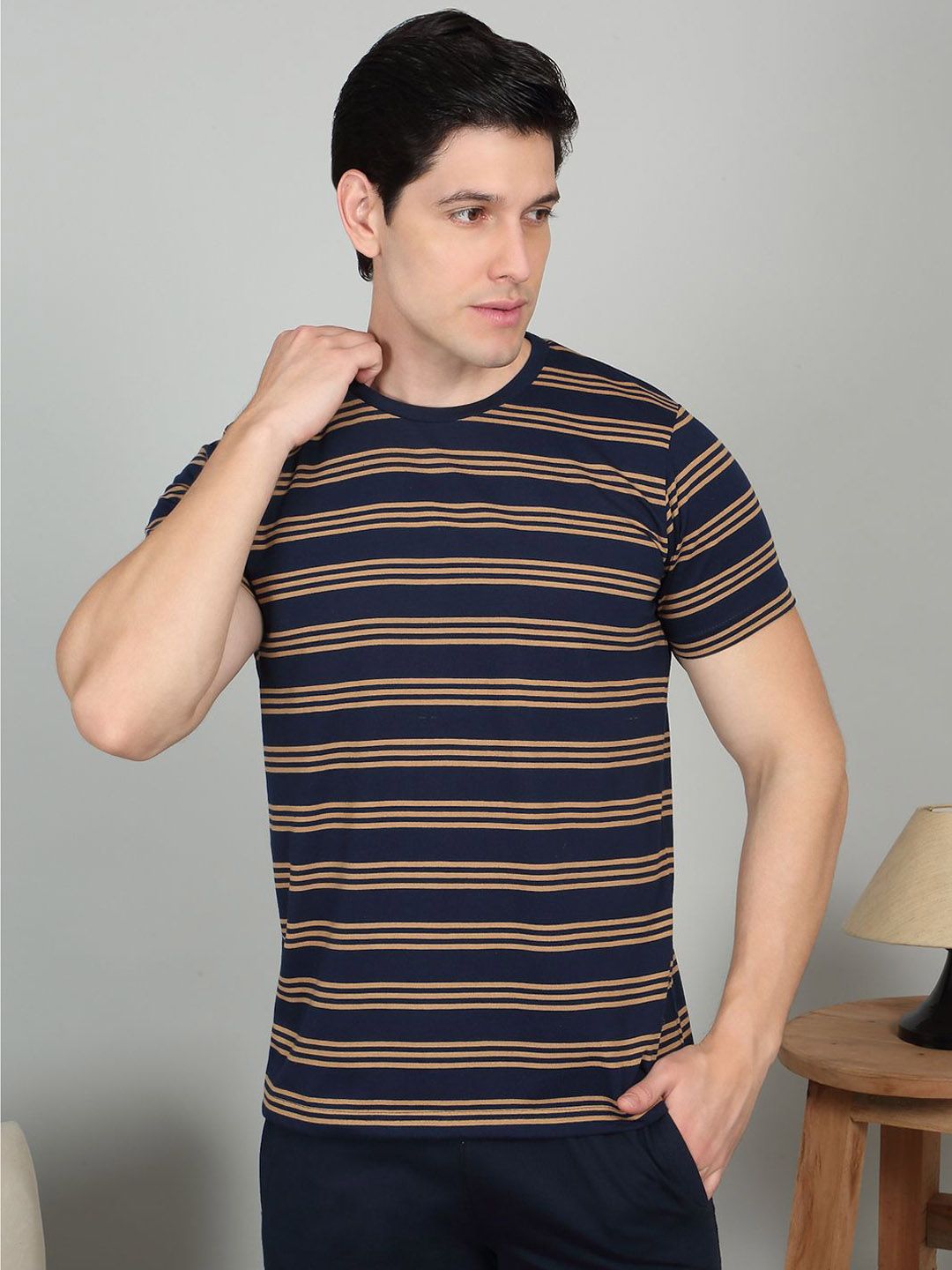 Sweet Dreams Men Striped Night suit