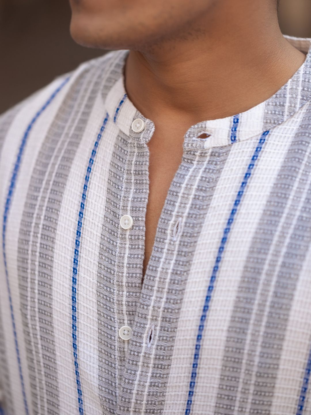 Powerlook Men Opaque Striped Casual Shirt