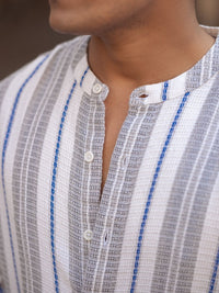 Powerlook Men Opaque Striped Casual Shirt