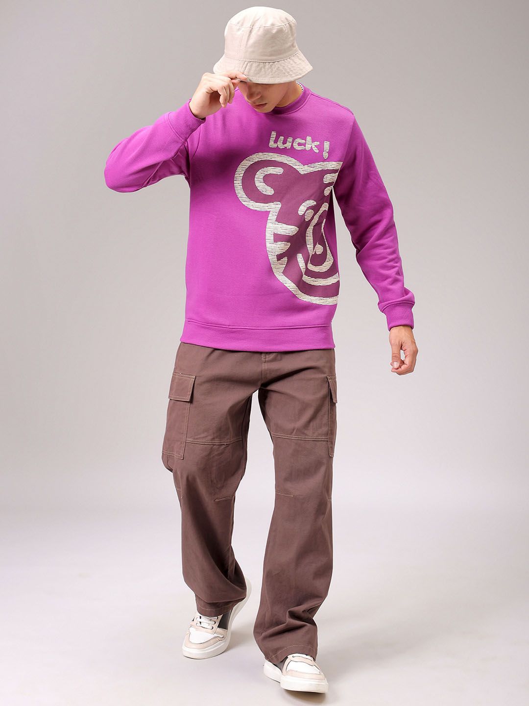 The Indian Garage Co Men Long Sleeves Round Neck Sweatshirt
