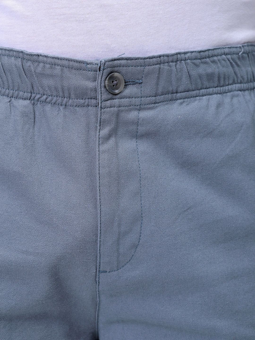 The Indian Garage Co Men Relaxed Fit Pure Cotton Mid-Rise Utility Cargo Shorts