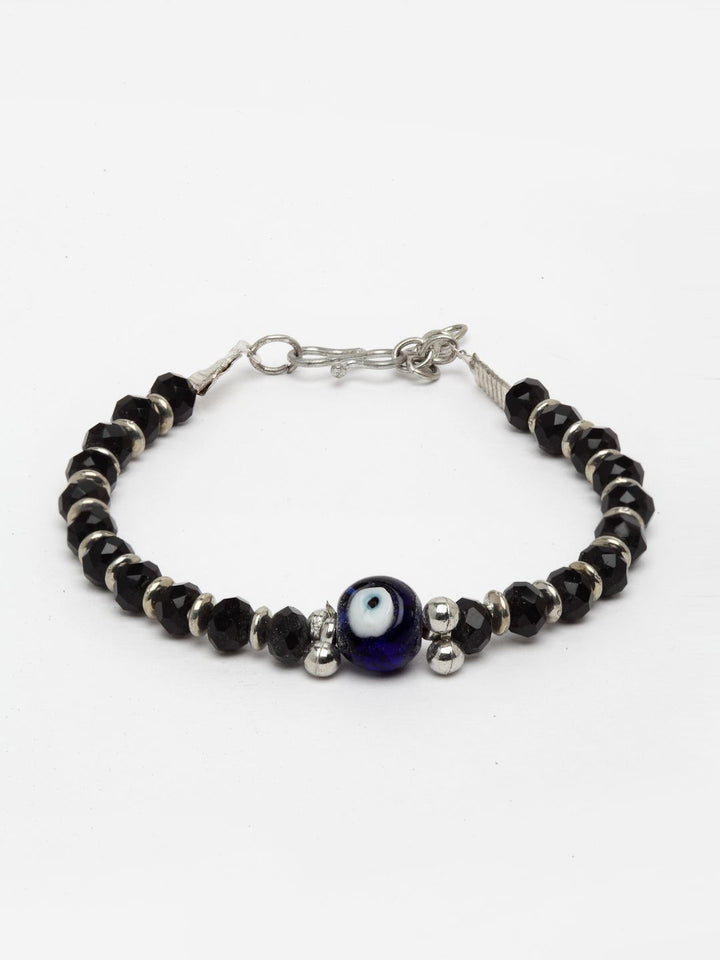 Anouk Silver-Plated Artificial Stones Link Bracelet