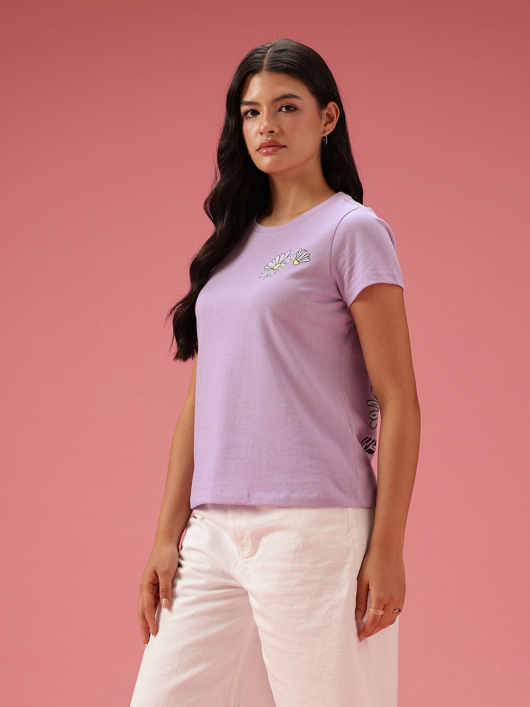 DressBerry Graphic Printed Casual T-shirt
