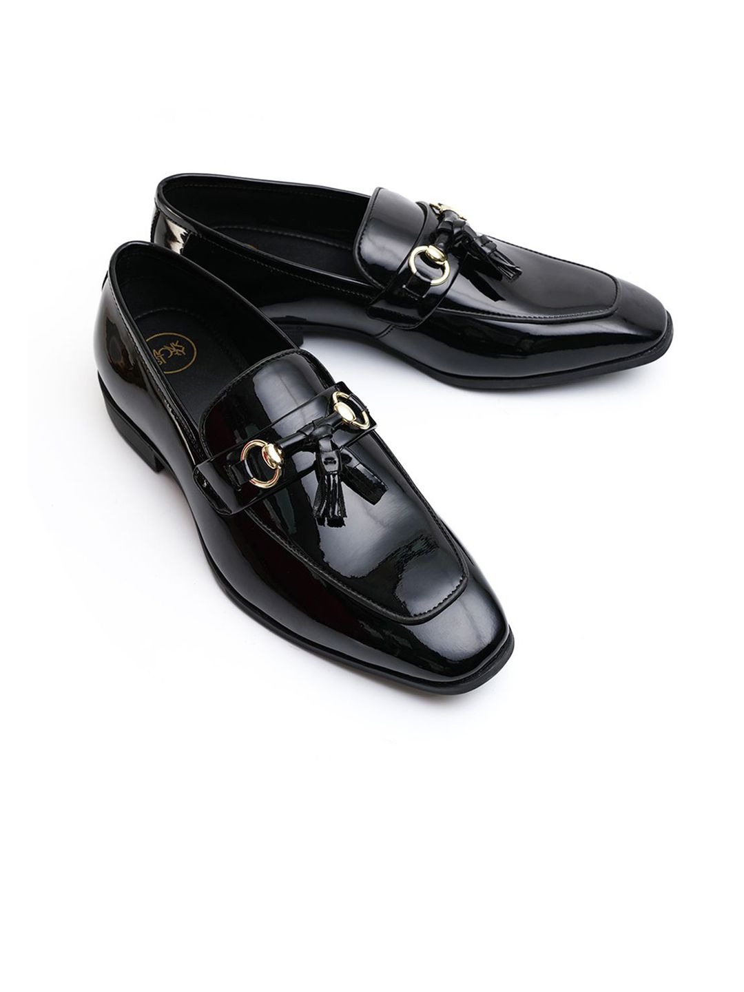 Kasut Slip On Bertumit Blok Hitam Lelaki MONKSTORY