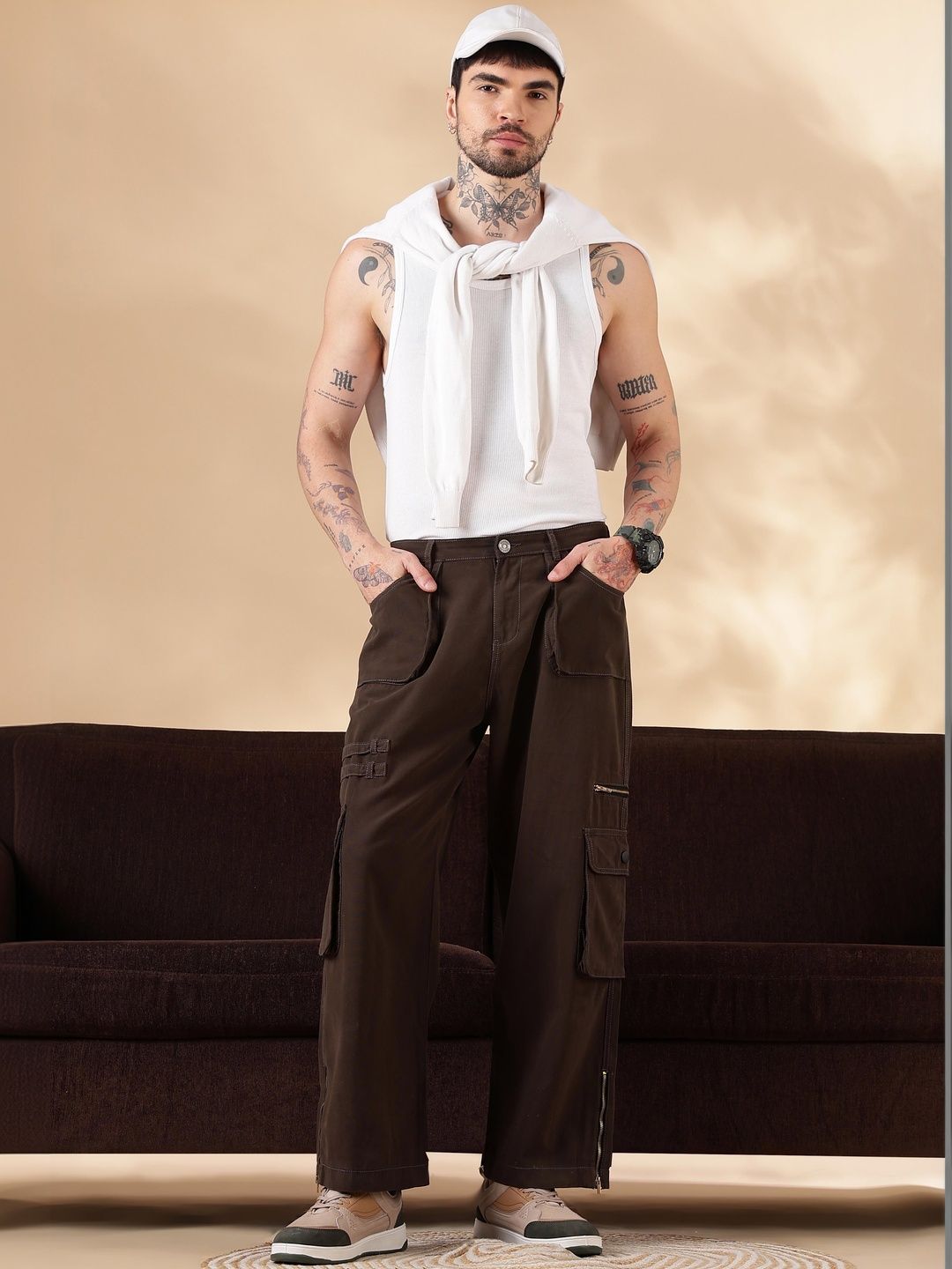 Eszett Men Easy Wash Cargos Seluar