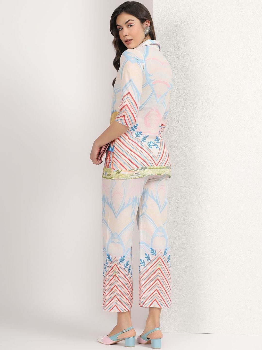 Mamicha Printed Shirt with Trousers