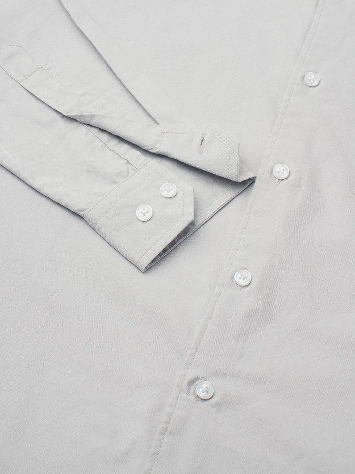 VASTRADO Earth Haze Everyday Classic Slim Fit Pure Cotton Casual Shirt