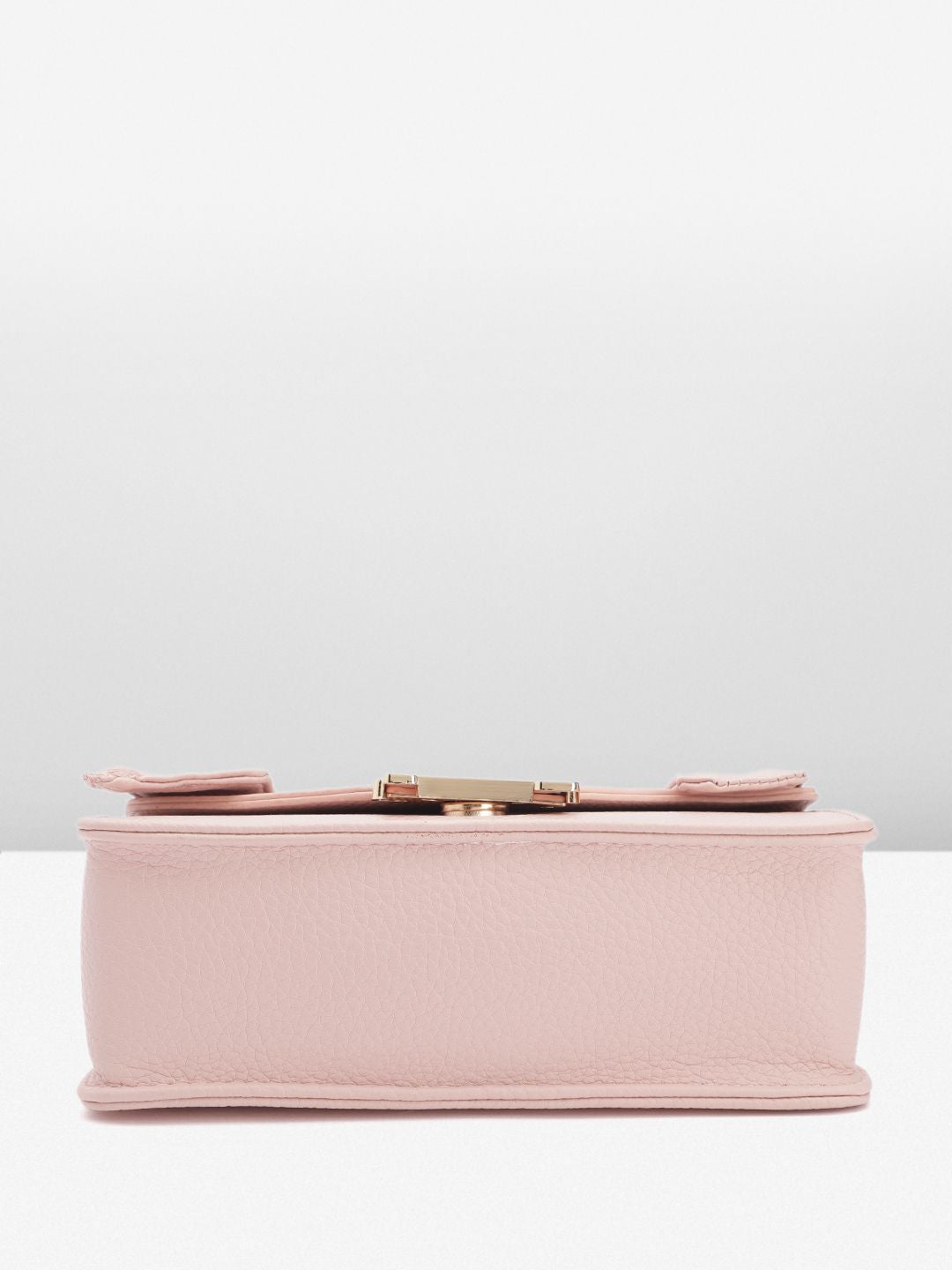 DressBerry Brand Logo Embossed Textured Satchel