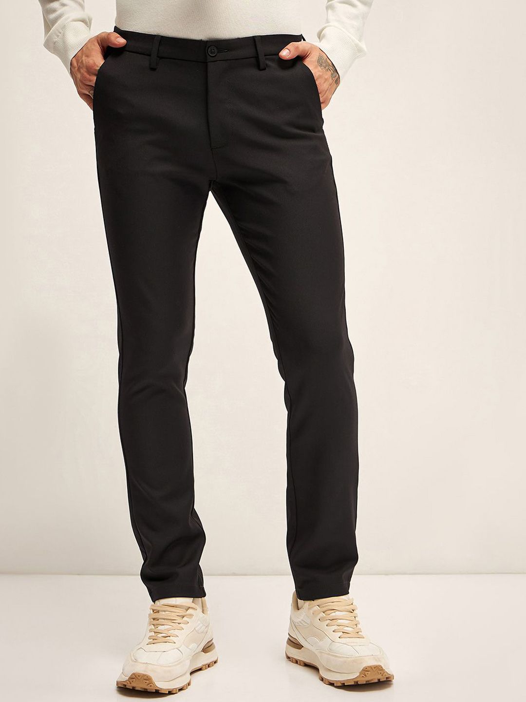 THE BEAR HOUSE Men Slim Fit Trousers