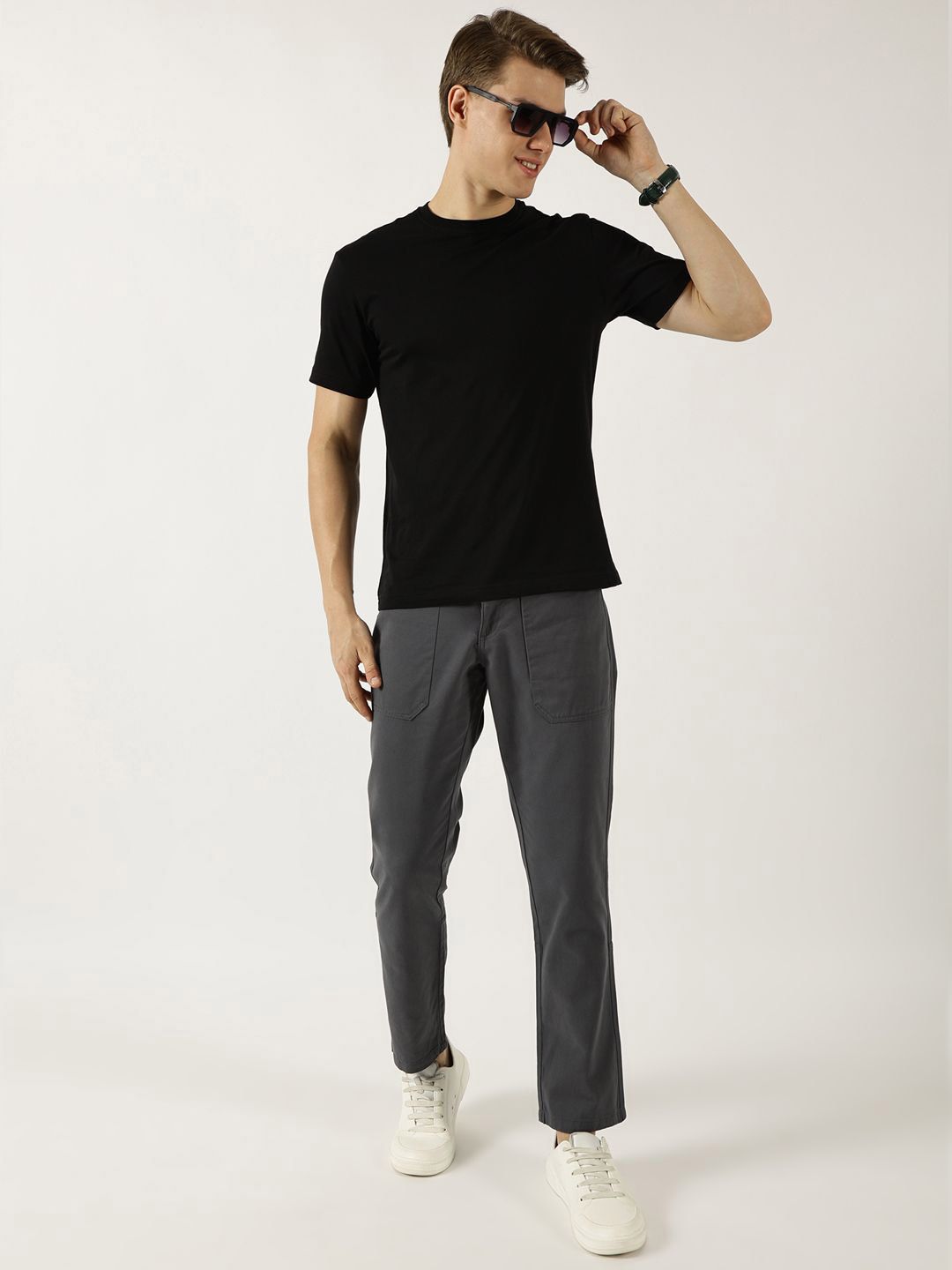 Thomas Scott Men Smart Straight Fit Easy Wash Trousers