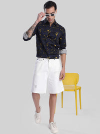 Bene Kleed Men Baggy Fit Distressed Denim Shorts