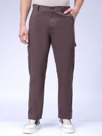 The Indian Garage Co Men Cotton Mid-Rise Cargos Trousers