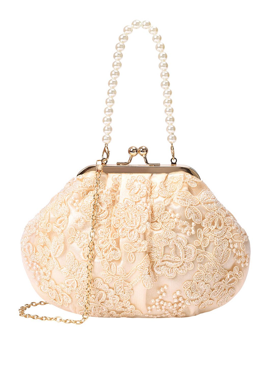 Lino Perros Floral Embroidered Party Purse