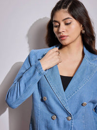 SASSAFRAS Comfort-Fit Double Breasted Blazer