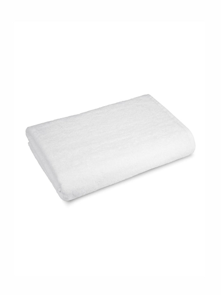MYTRIDENT White 1 Cotton 550 GSM Bath Towel