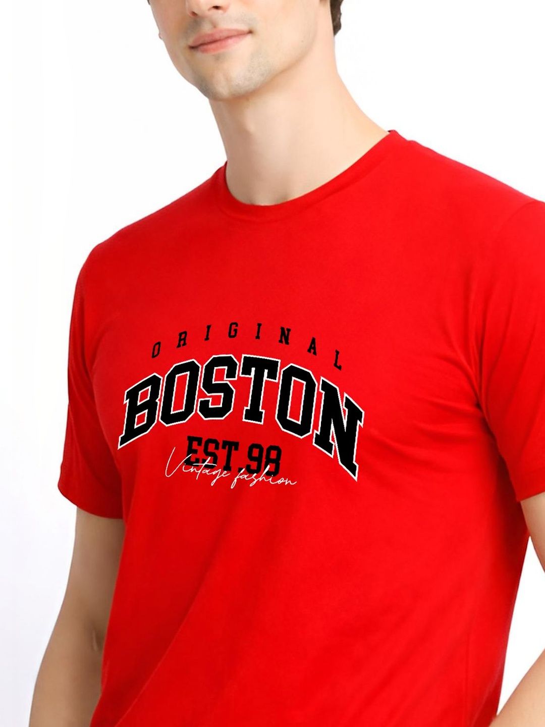 ADRO Men Typography Printed T-shirt