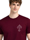 ADRO Men Graphic Printed Round Neck Cotton T-shirt
