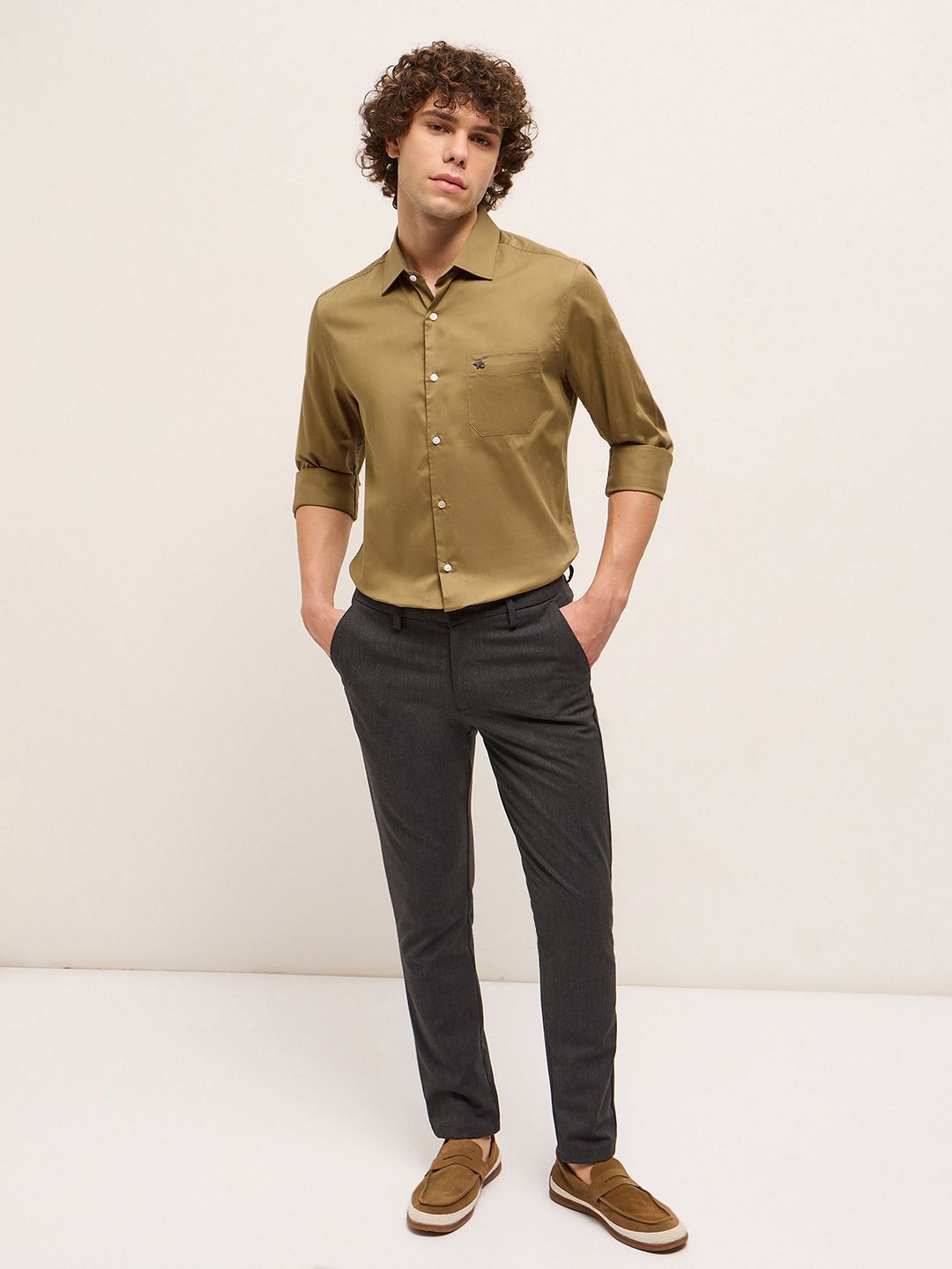 THE BEAR HOUSE Men Tailored Fit Opaque Formal Shirt