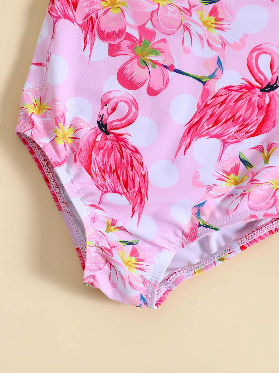 YK Girls Printed Swim Bodysuit