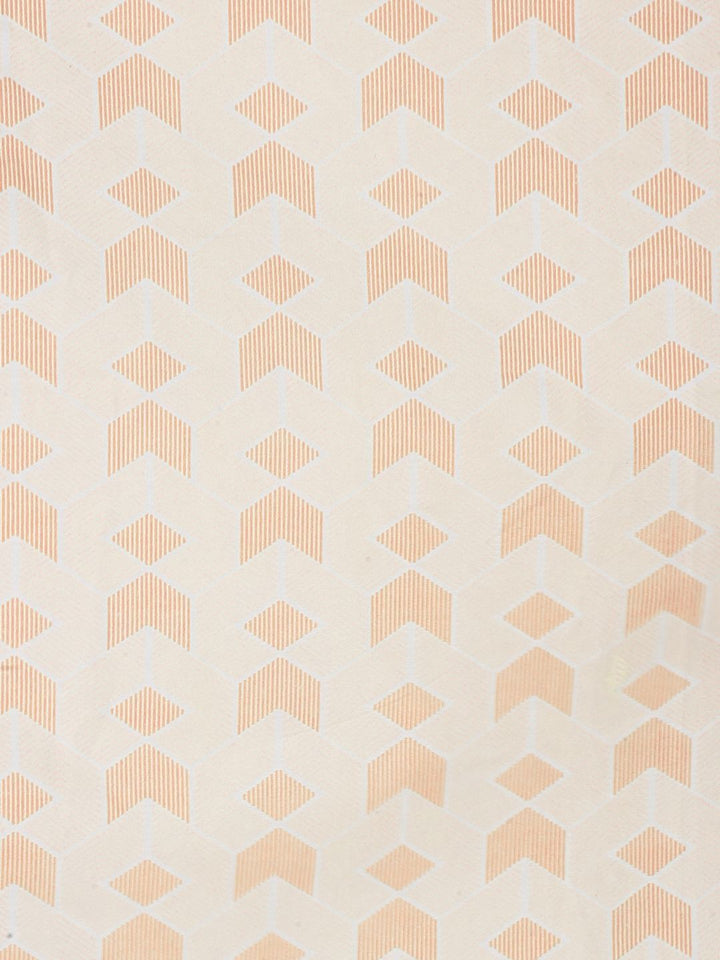 Myntra Elegant Homes Orange & Beige Printed 300 TC King Bedsheet  Set 2.50 m x 2.20m