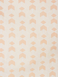 Myntra Elegant Homes Orange & Beige Printed 300 TC King Bedsheet  Set 2.50 m x 2.20m