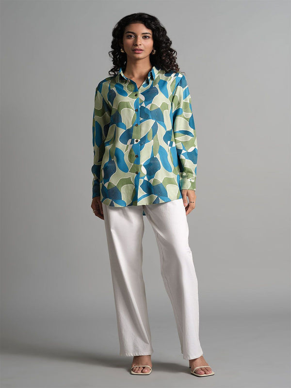 AND Print Blouson Top