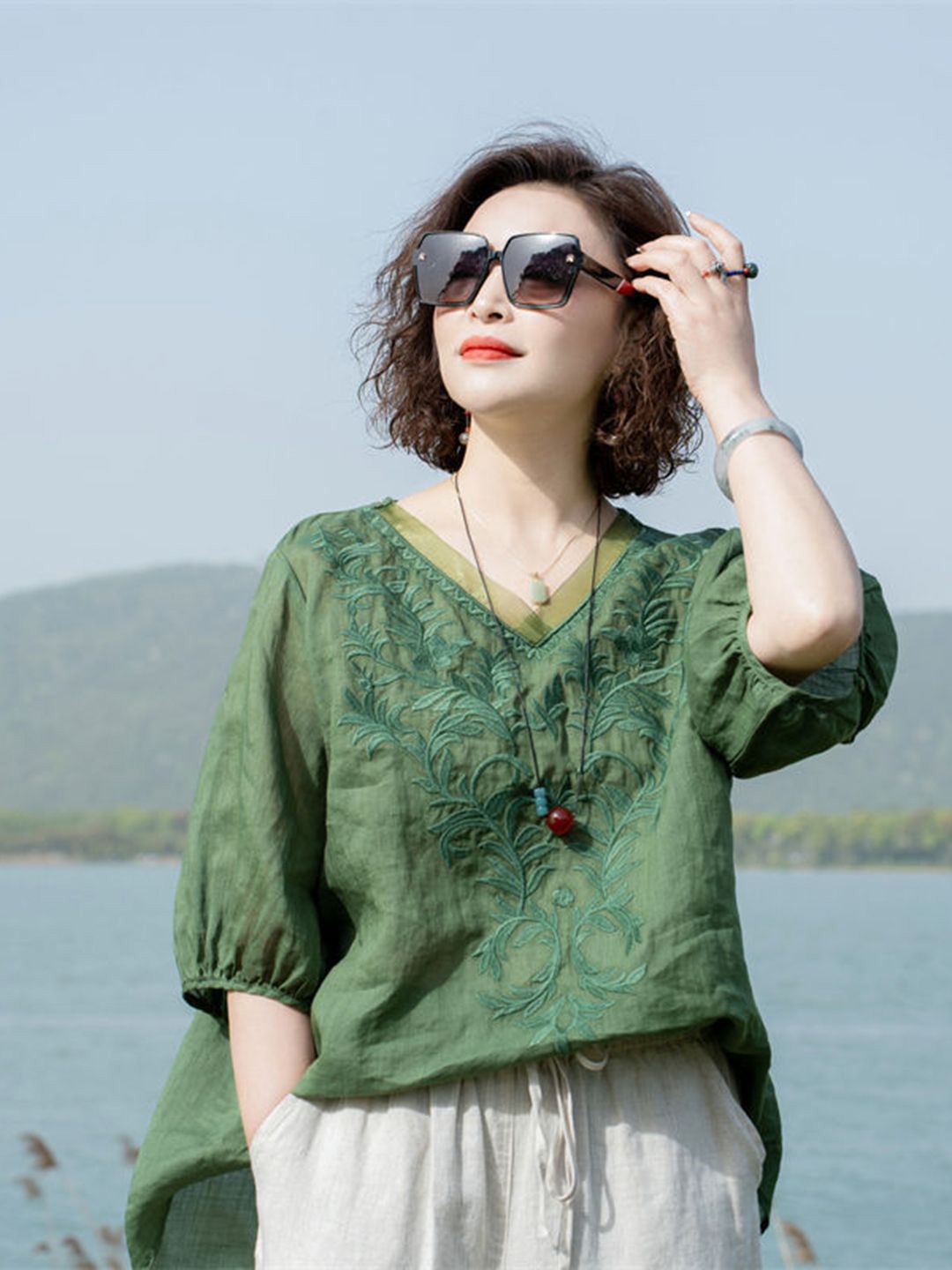 DressBerry Women Floral Print Blouson Top