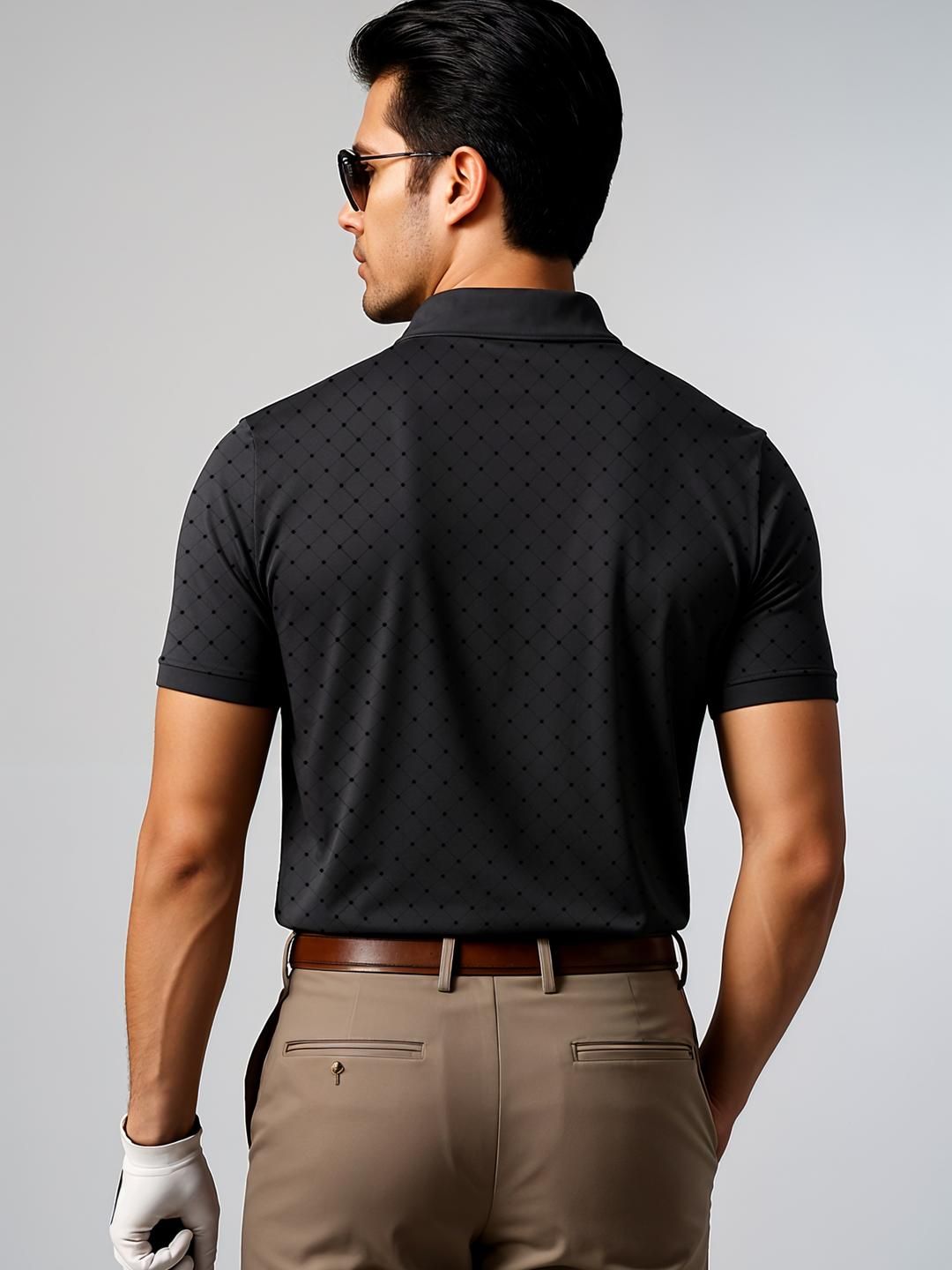 ADRO Men Grey Cotton Tshirts