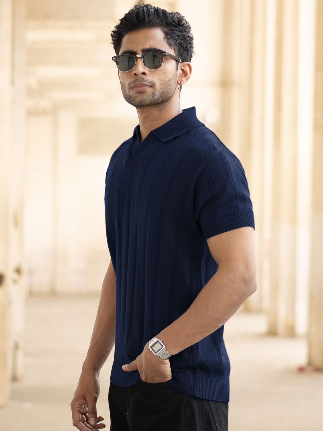 Powerlook Men Polo Collar T-shirt