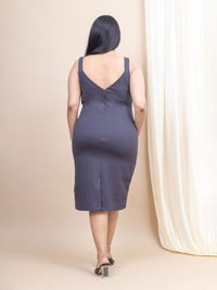 Mamicha Women Plus Size Bodycon Midi Dress