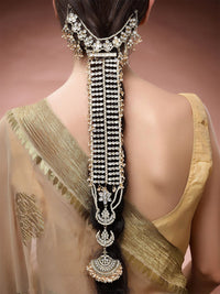 Karatcart Gold-Plated Kundan Studded & Beaded Choti