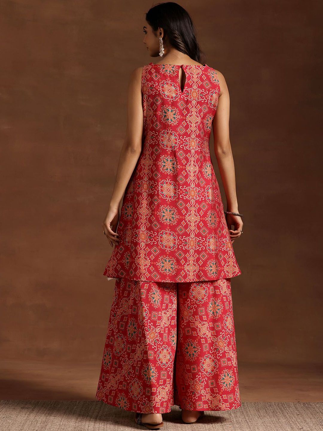 Libas Women Ethnic Motifs Printed Regular Kurta with Palazzos