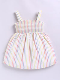 Moms Love Infant Girls Striped A-Line Dress