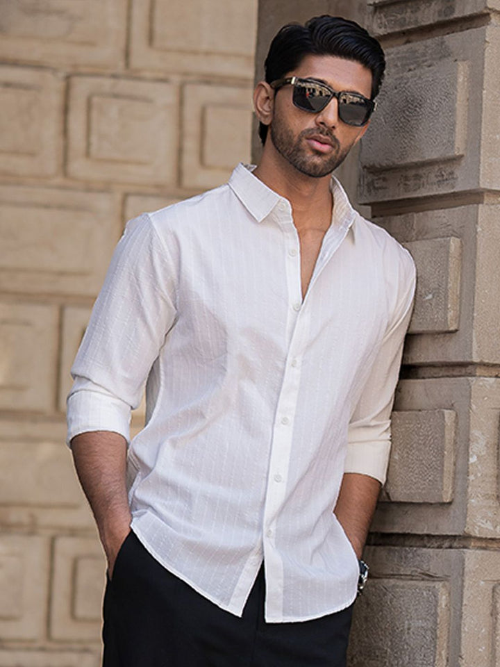 Powerlook Men Opaque Casual Shirt
