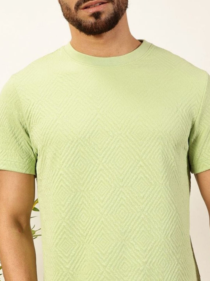 Thomas Scott Men Anti Odour Solid Round Neck T-Shirt