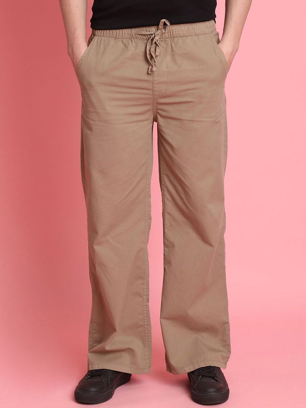Bene Kleed Men Wide Leg Chino Trousers
