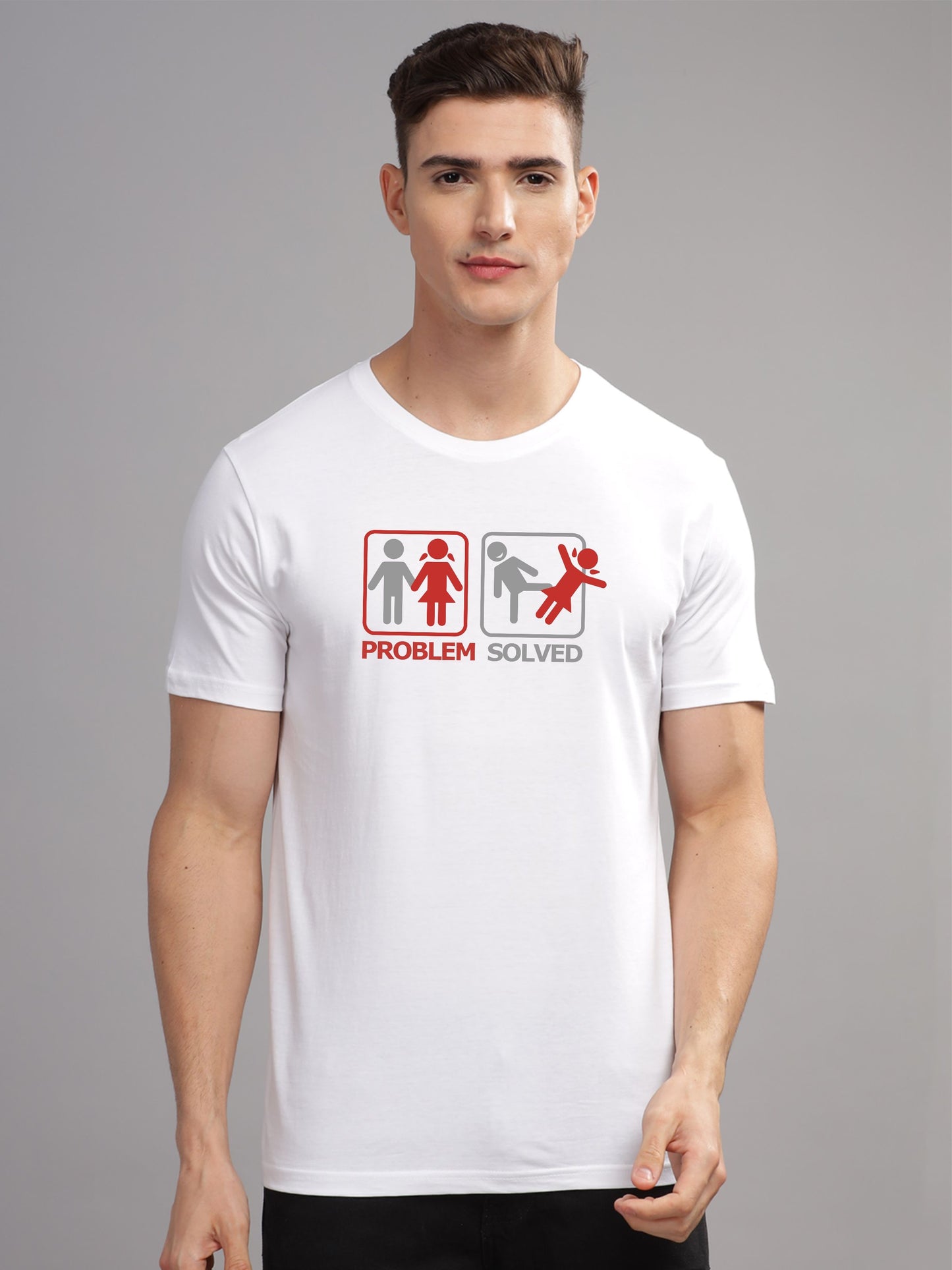 ADRO Men Graphic Printed Round Neck Cotton T-shirt