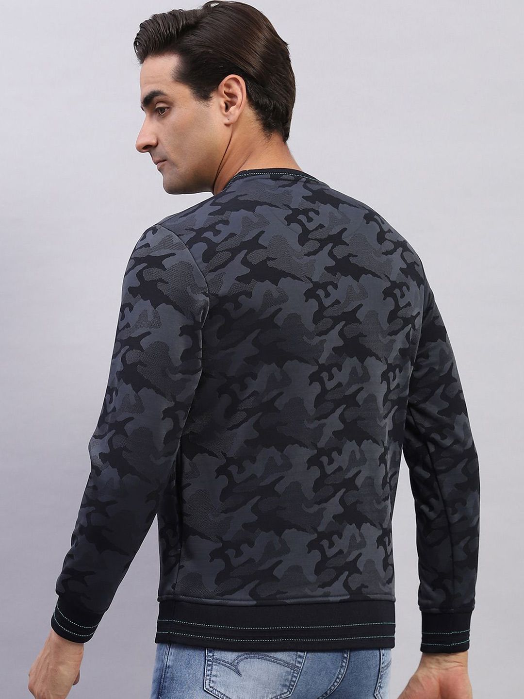 Monte Carlo Men Camouflage Printed Sweatshirt