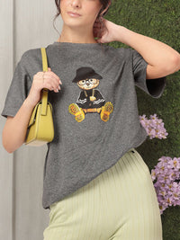 DressBerry Goofy Gains Printed Relaxed Fit T-shirt