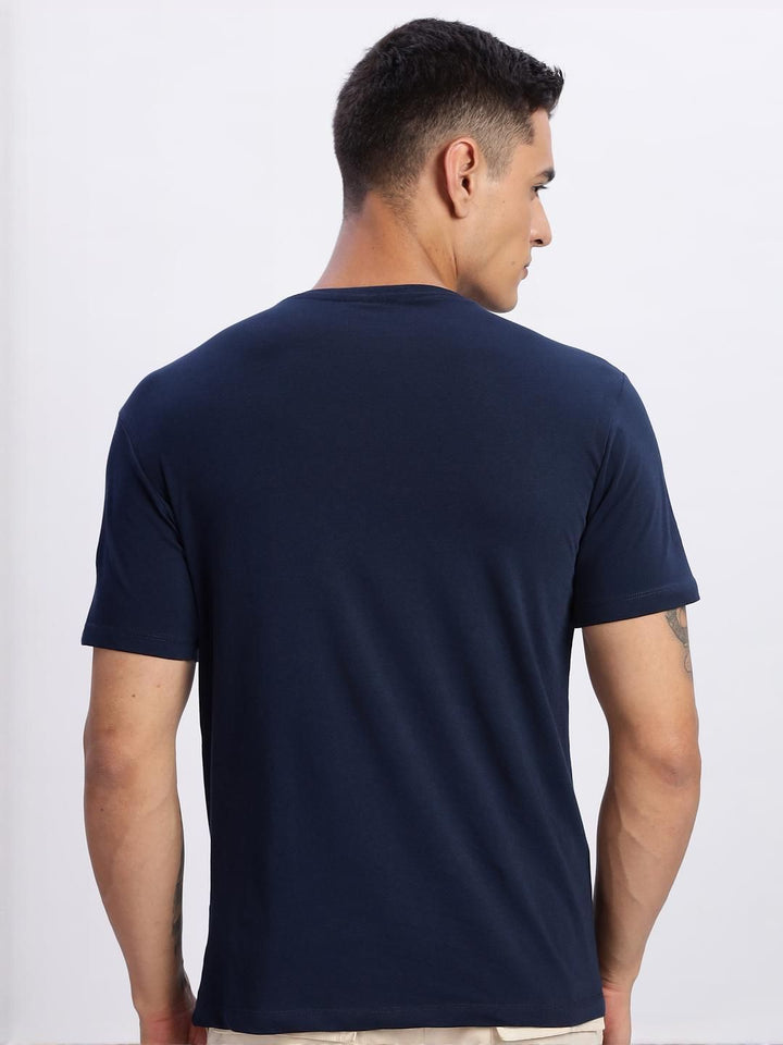 ADRO Men Navy Blue Tshirts