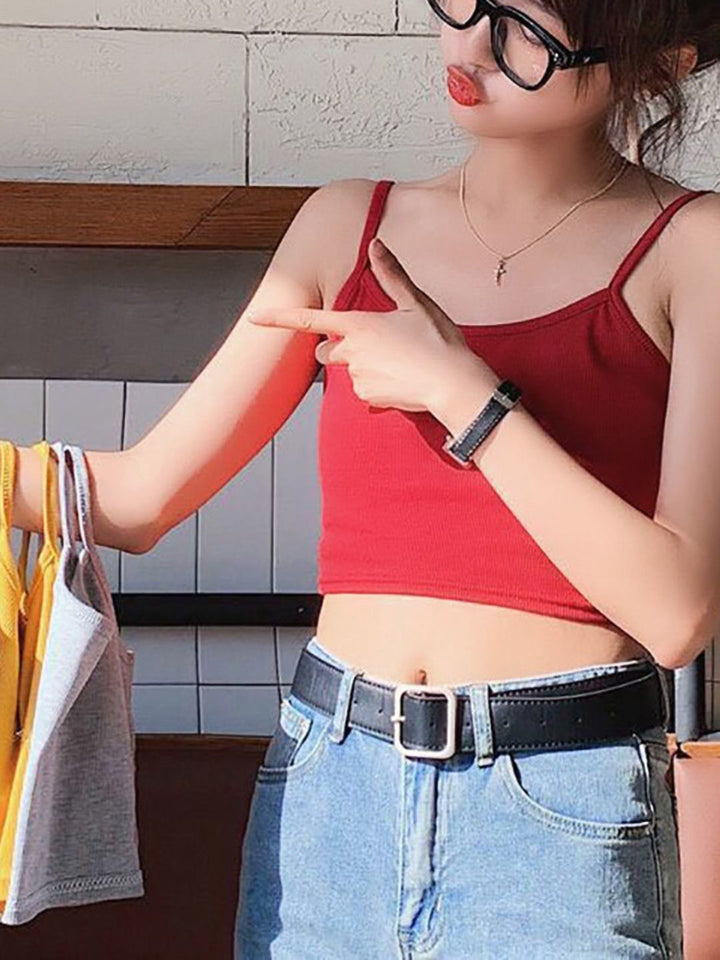 DressBerry Round Neck Crop T-Shirt